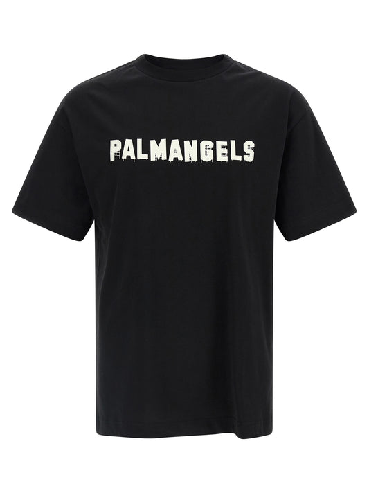 Palm Angels Black Cotton T-Shirt