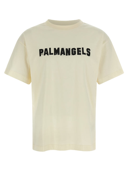 Palm Angels White Cotton T-Shirt