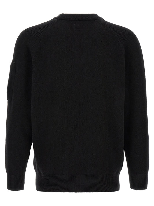 C.P. Company Black Wool Cardigan