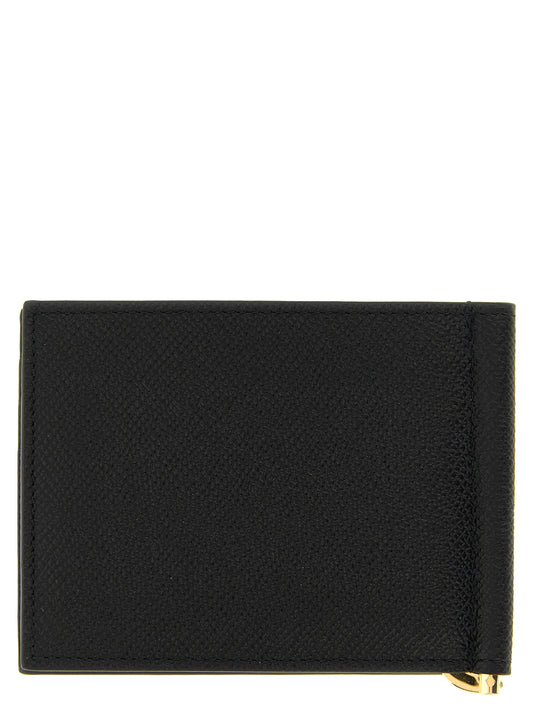 Ferragamo Black Calfskin Money Clip