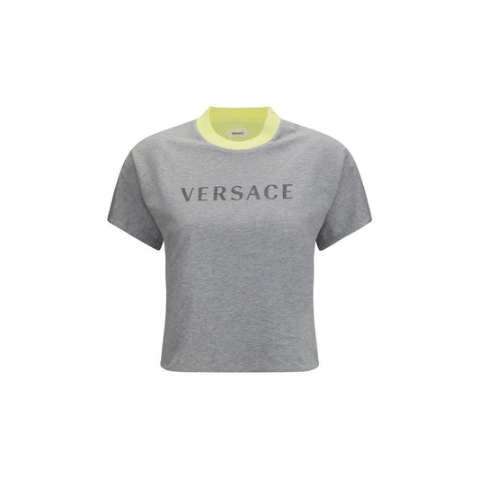 Versace Gray Cotton T-Shirt