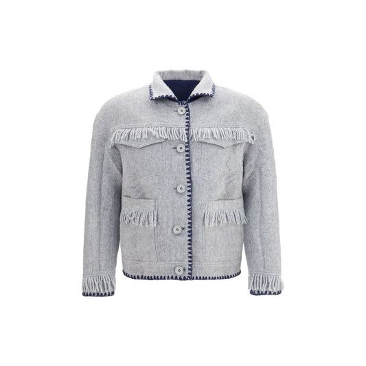 Baziszt Blue Alpaca Vicugna Pacos Full-Length Jacket
