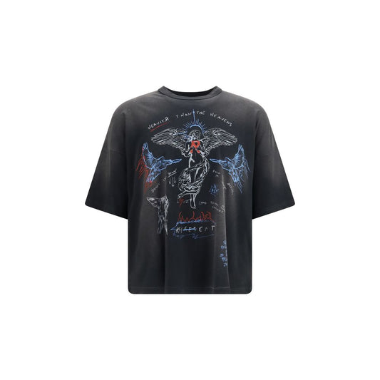 Represent Black Cotton T-Shirt