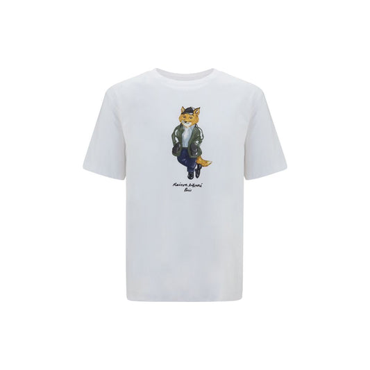 Maison Kitsuné White Cotton T-Shirt