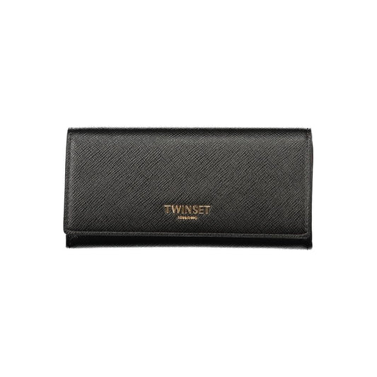 Twinset Black Polyurethane Womens Wallet