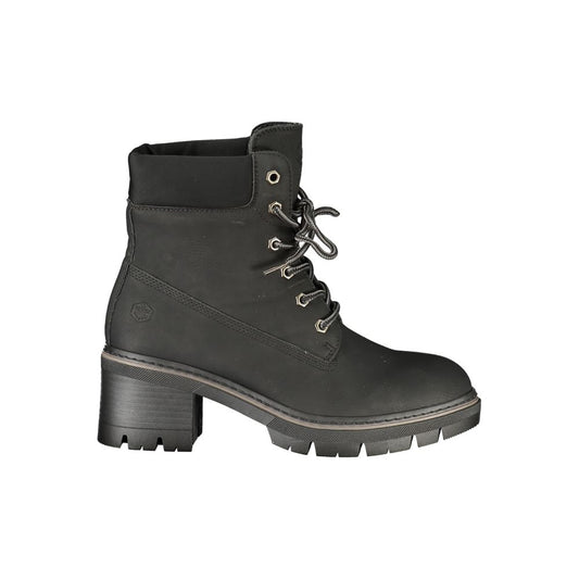 Lumberjack Black Polyester Ankle Boots