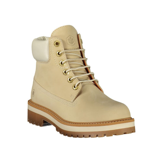 Lumberjack Beige Polyester Ankle Boots