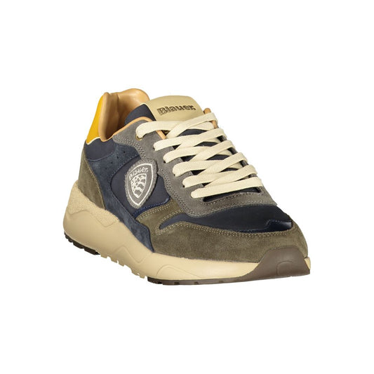 Blauer Green Polyester Athletic Sneakers