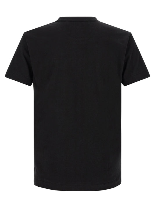 Comme Des Garçons Play Black Cotton T-Shirt
