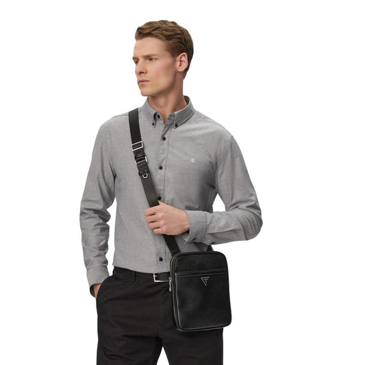 Guess Black Polyethylene Messenger Bag
