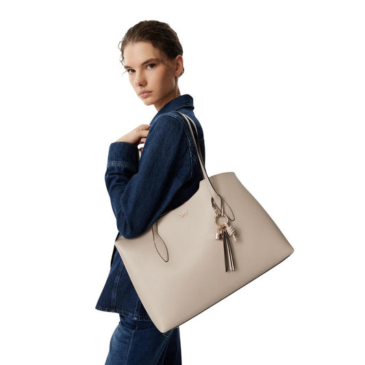 Guess Gold Polyethylene Handbag