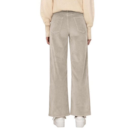 Only Beige Cotton Cropped Pants