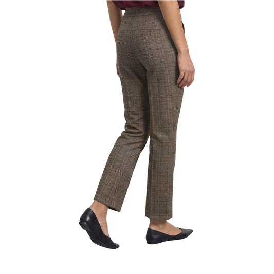 Street One Brown Polyester Casual Pants