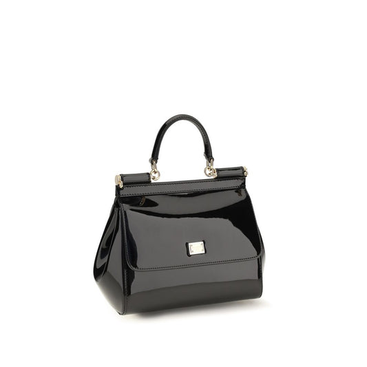 Dolce & Gabbana Black Calf Leather Bos Taurus Shoulder Bag