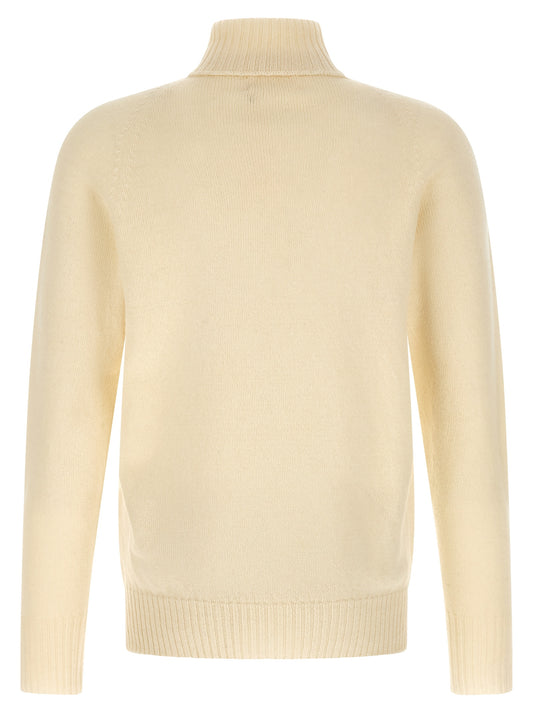 MA'RY'YA White Cashmere Cardigan
