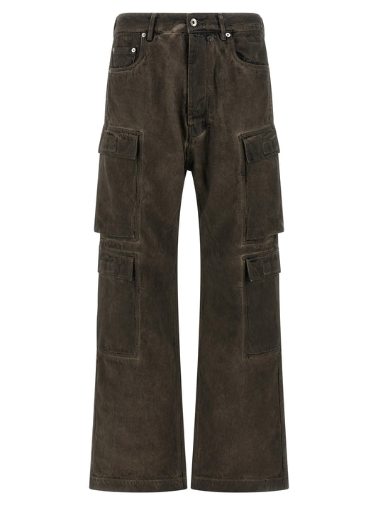 DRKSHDW Gray Cotton Cargo Pants