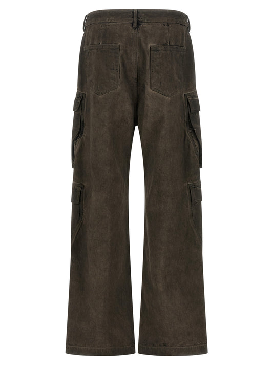 DRKSHDW Gray Cotton Cargo Pants