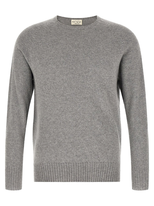 MA'RY'YA Gray Cashmere Cardigan