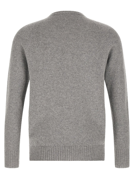 MA'RY'YA Gray Cashmere Cardigan
