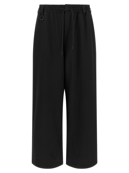 Y-3 Black Wool Casual Pants