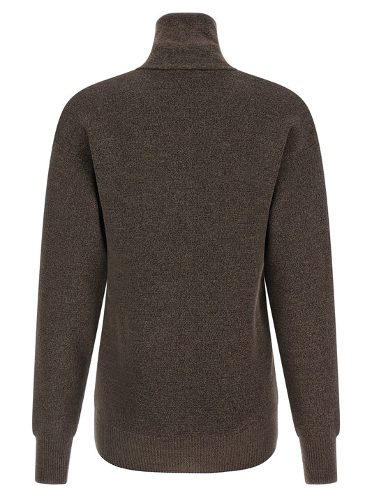Lemaire Brown Wool Cardigan