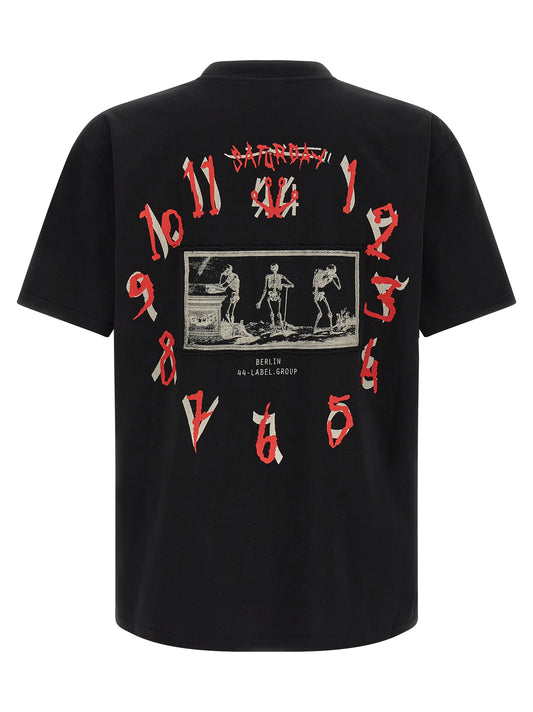 44 Label Group Black Cotton T-Shirt