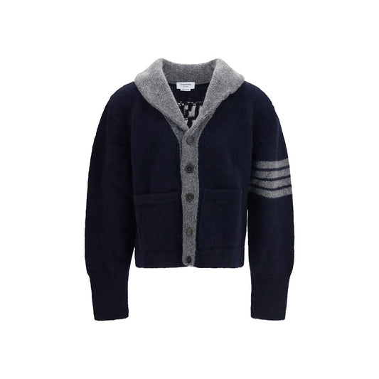 Thom Browne Blue Wool Oves Aries Cardigan