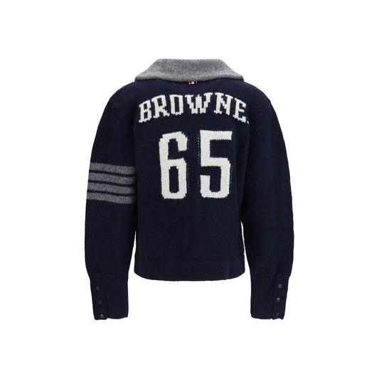 Thom Browne Blue Wool Oves Aries Cardigan