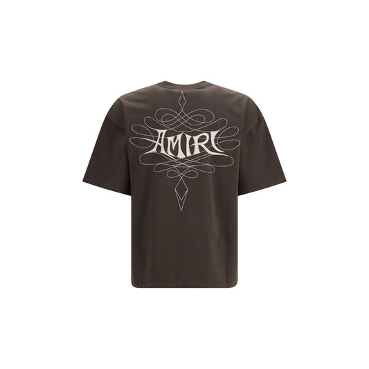 Amiri Brown Cotton T-Shirt
