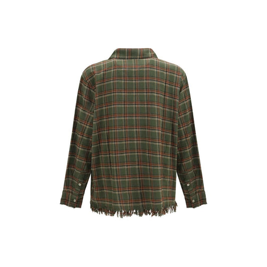 FOUND Bicolor Cotton Pattern Shirt