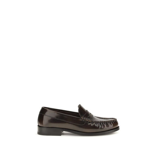 Alohas Brown Calf Leather Bos Taurus Slip-On Loafers