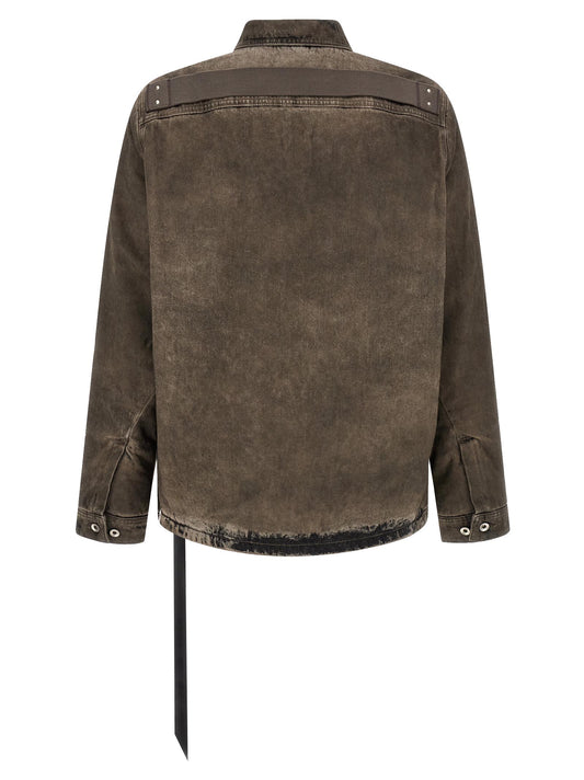 DRKSHDW Gray Cotton Denim Jacket