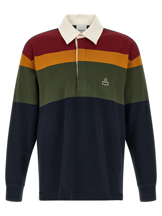 Isabel Marant Blue Cotton Polo Shirt