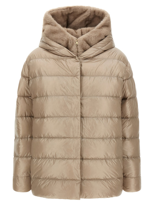 Herno Beige Polyamide Full-Length Jacket