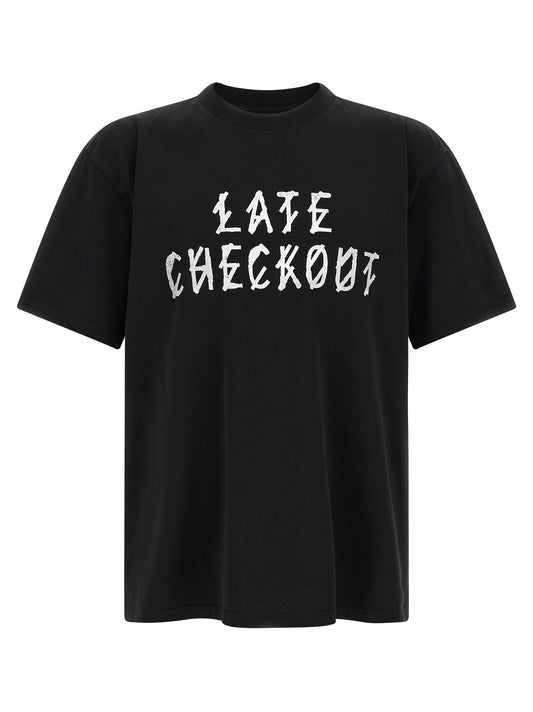44 Label Group Black Cotton T-Shirt