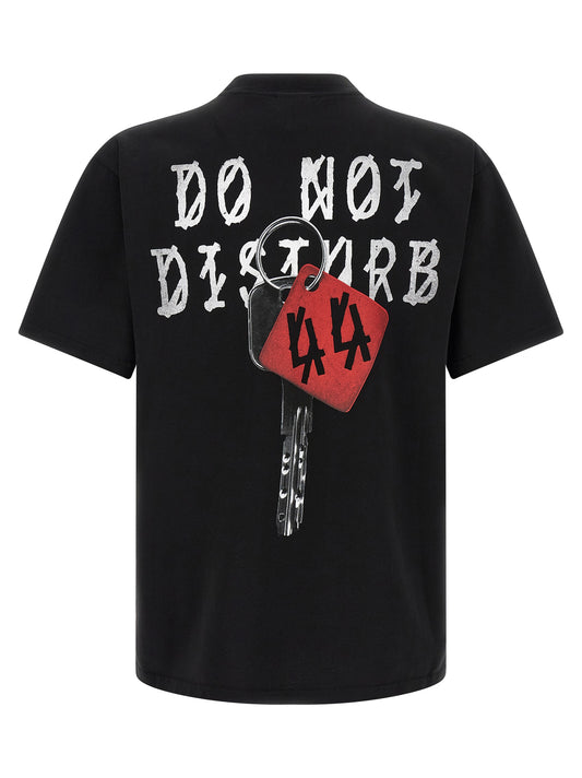 44 Label Group Black Cotton T-Shirt