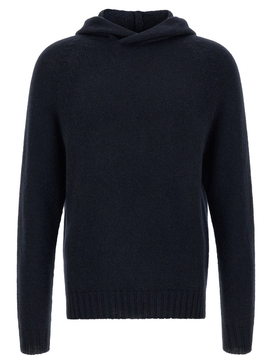 MA'RY'YA Blue Cashmere Cardigan