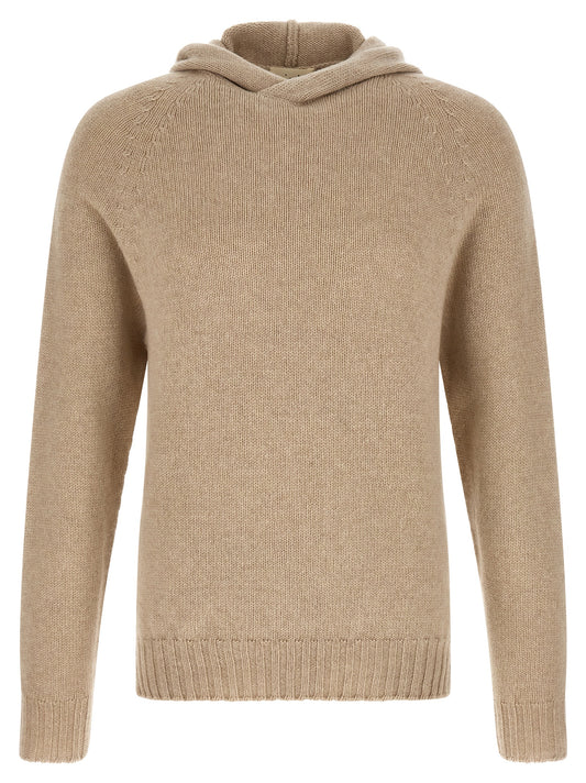 MA'RY'YA Beige Cashmere Cardigan