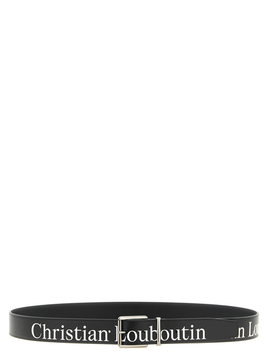 Christian Louboutin Black Calfskin Regular Belt