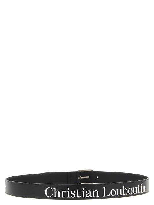 Christian Louboutin Black Calfskin Regular Belt