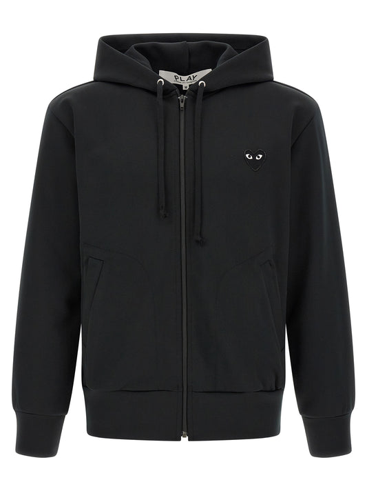 Comme Des Garçons Play Black Polyester Cardigan