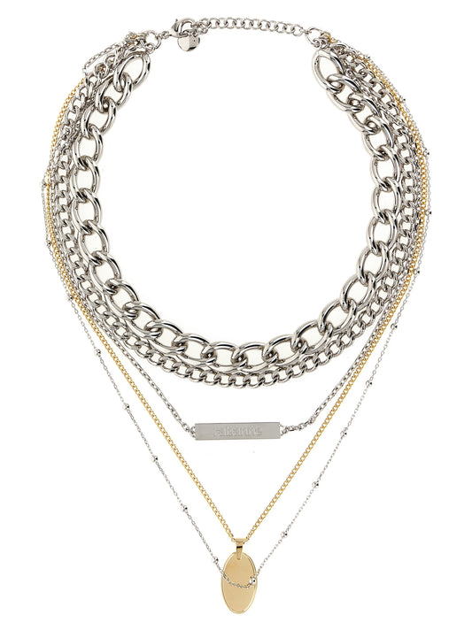 Paco Rabanne Silver Brass Necklace