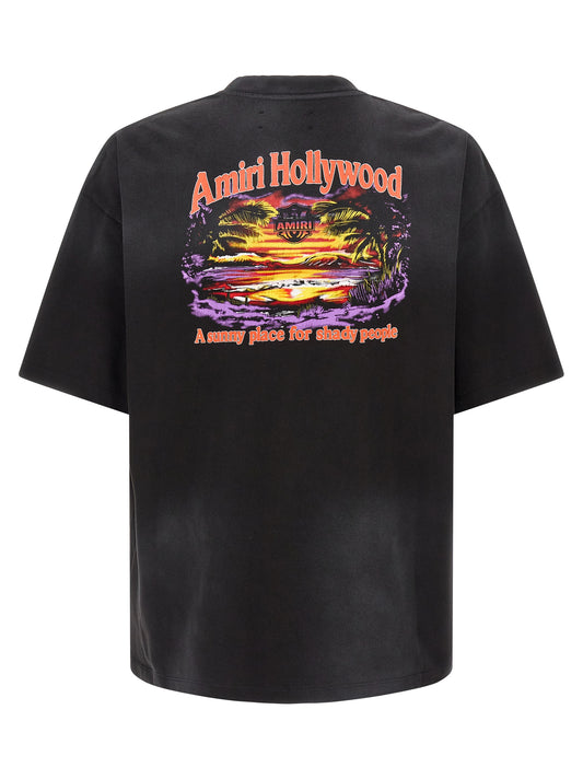 Amiri Black Cotton T-Shirt