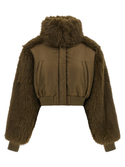 PINKO Bicolor Polyester Bomber