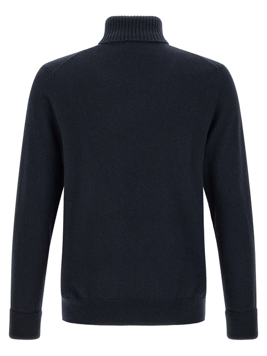 Ballantyne Blue Cashmere Cardigan