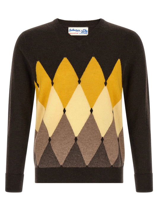 Ballantyne Brown Cashmere Cardigan