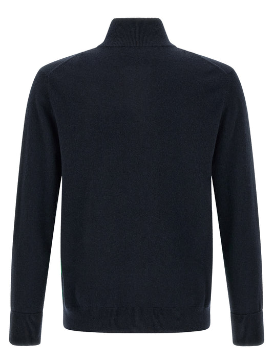 Ballantyne Blue Cashmere Cardigan