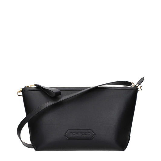Tom Ford Black Leather Crossbody Bag