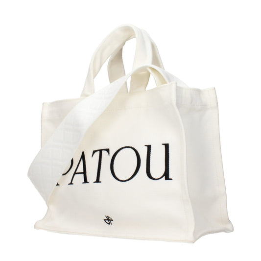 Patou White Fabric Handbag