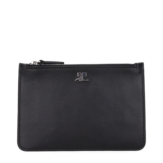 Courrèges Black Leather Wallet